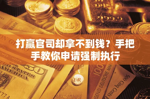 武汉打赢官司却拿不到钱？手把手教你申请强制执行