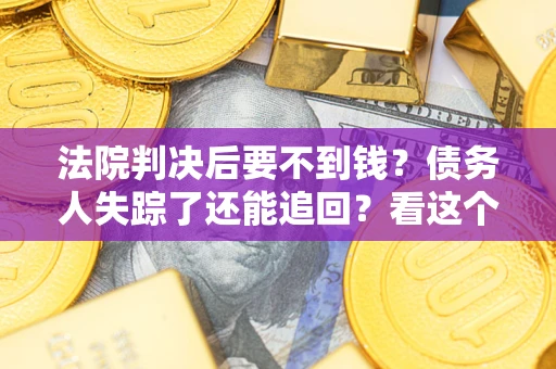 武汉法院判决后要不到钱？债务人失踪了还能追回？看这个方法！