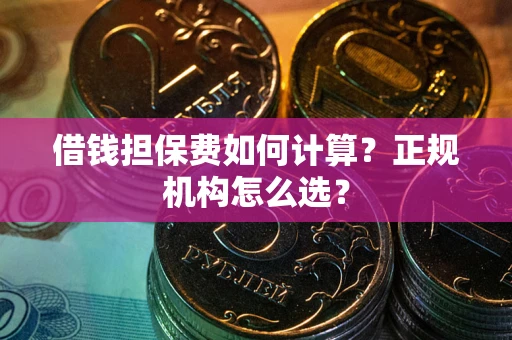 武汉借钱担保费如何计算？正规机构怎么选？