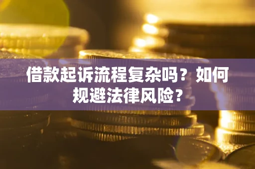 武汉借款起诉流程复杂吗？如何规避法律风险？