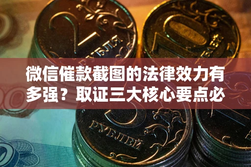 武汉微信催款截图的法律效力有多强？取证三大核心要点必须知道！