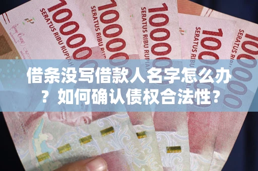 武汉借条没写借款人名字怎么办？如何确认债权合法性？