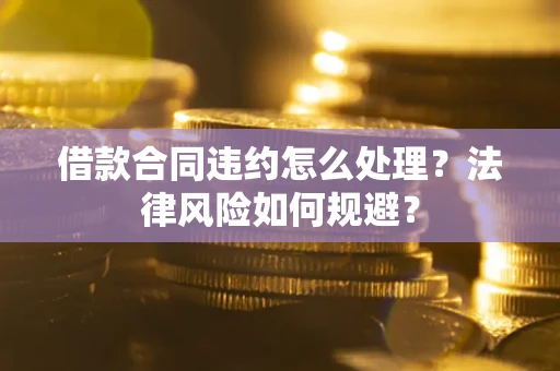 武汉借款合同违约怎么处理？法律风险如何规避？