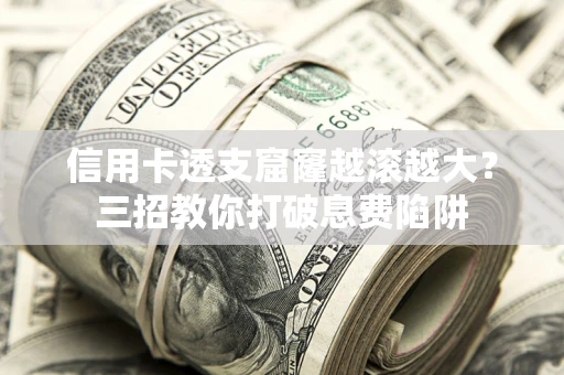 武汉信用卡透支窟窿越滚越大？三招教你打破息费陷阱