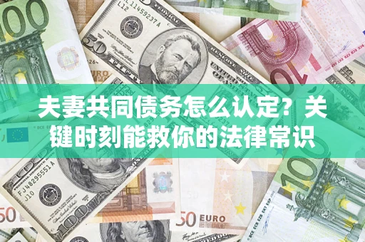 武汉夫妻共同债务怎么认定？关键时刻能救你的法律常识