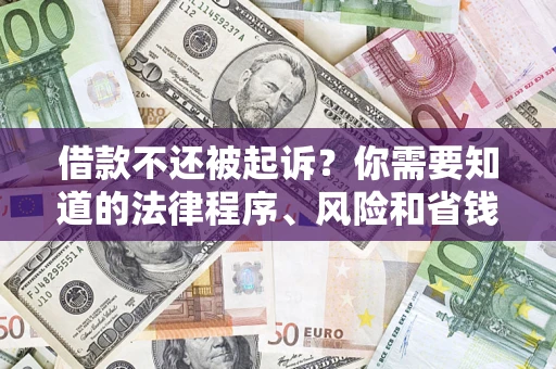 武汉借款不还被起诉？你需要知道的法律程序、风险和省钱技巧