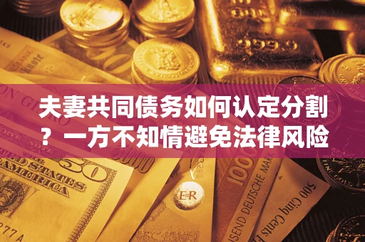 武汉夫妻共同债务如何认定分割？一方不知情避免法律风险必看！